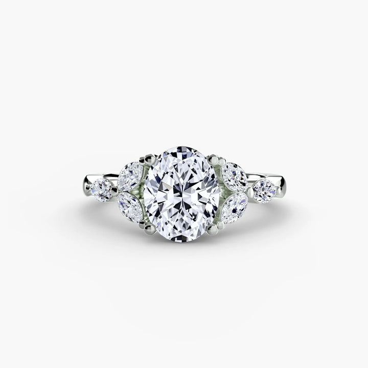 The Shoulder Cluster Ring Roselle Jewelry