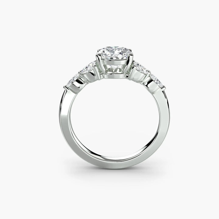 The Shoulder Cluster Ring Roselle Jewelry