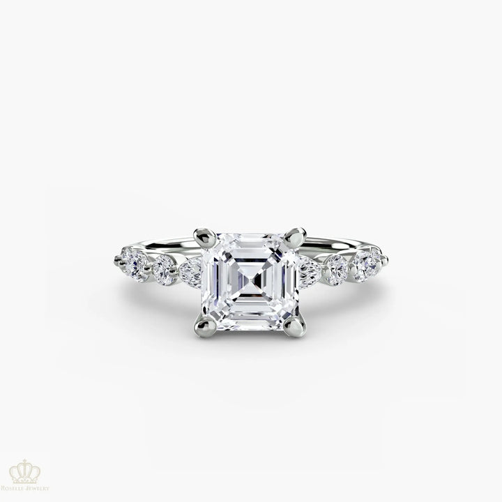 Solitaire with Eternity Pavé 2 Roselle Jewelry
