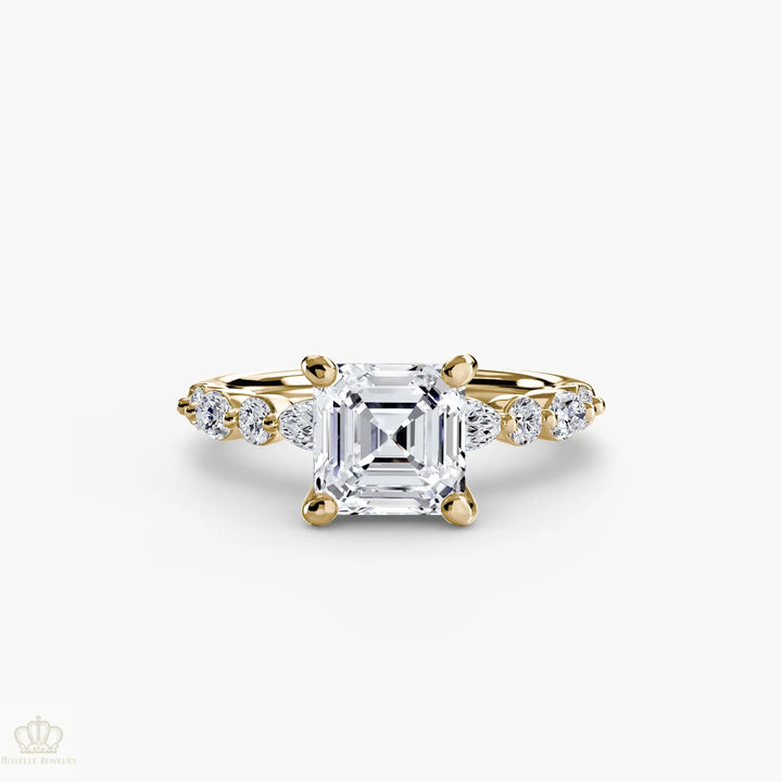 Solitaire with Eternity Pavé 2 Roselle Jewelry