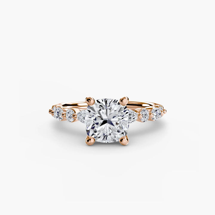 Solitaire with Eternity Pavé 2 Roselle Jewelry