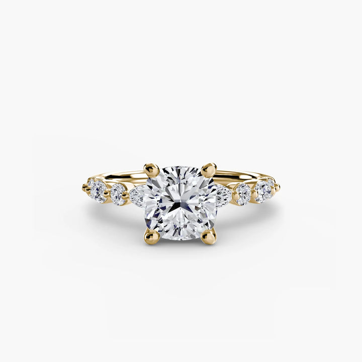 Solitaire with Eternity Pavé 2 Roselle Jewelry