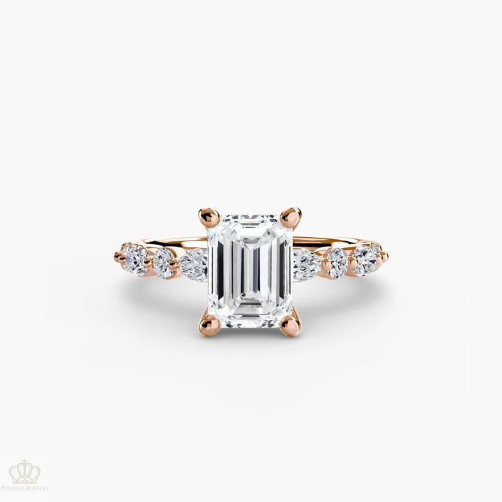 Solitaire with Eternity Pavé 2 Roselle Jewelry