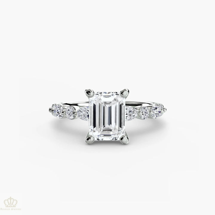 Solitaire with Eternity Pavé 2 Roselle Jewelry