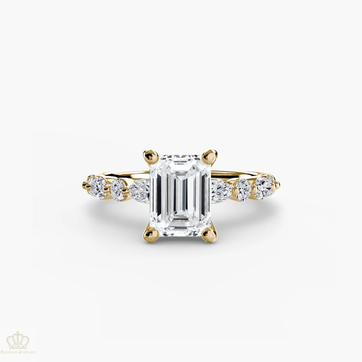 Solitaire with Eternity Pavé 2 Roselle Jewelry