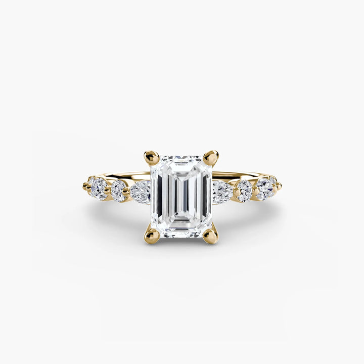 Solitaire with Eternity Pavé 2 Roselle Jewelry