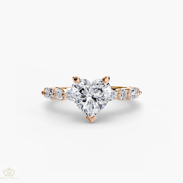 Solitaire with Eternity Pavé 2 Roselle Jewelry