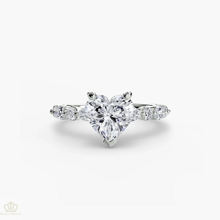 Solitaire with Eternity Pavé 2 Roselle Jewelry