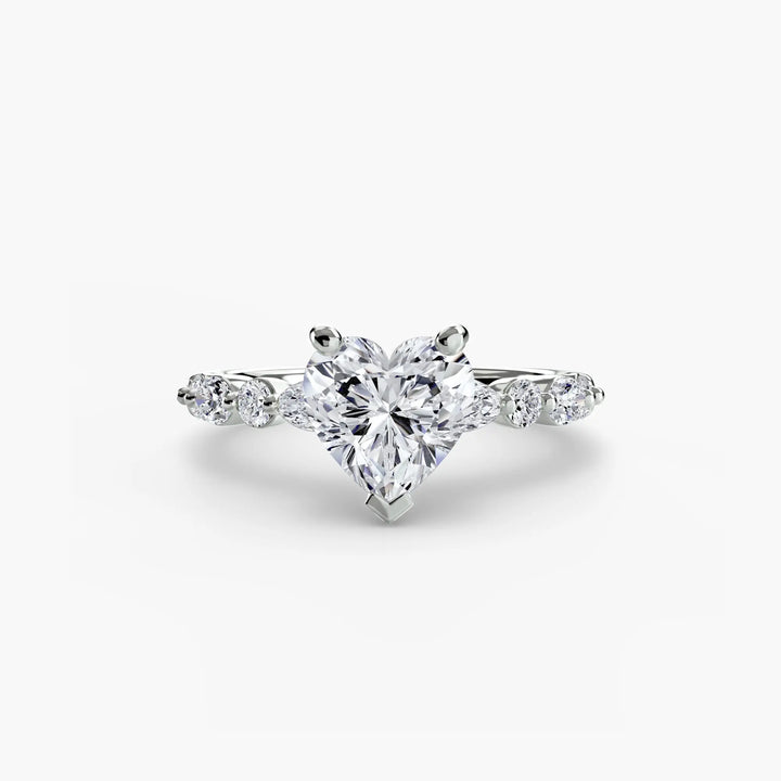 Solitaire with Eternity Pavé 2 Roselle Jewelry