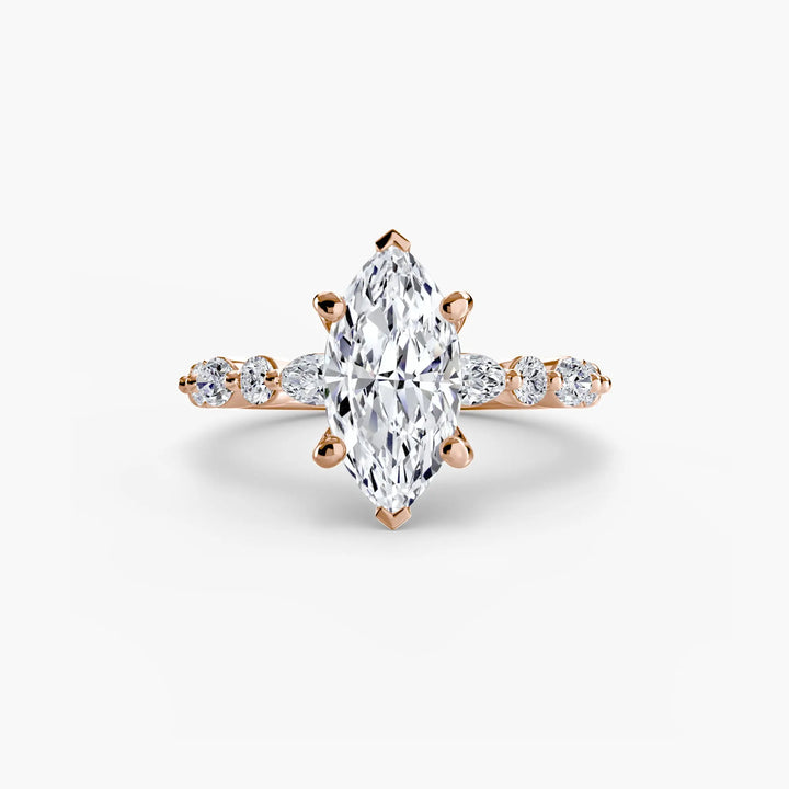 Solitaire with Eternity Pavé 2 Roselle Jewelry