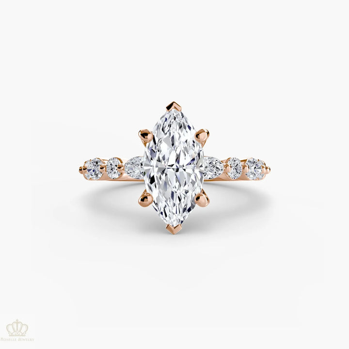 Solitaire with Eternity Pavé 2 Roselle Jewelry