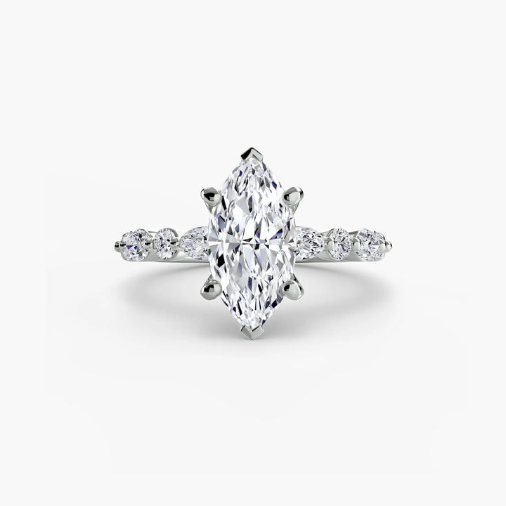 Solitaire with Eternity Pavé 2 Roselle Jewelry
