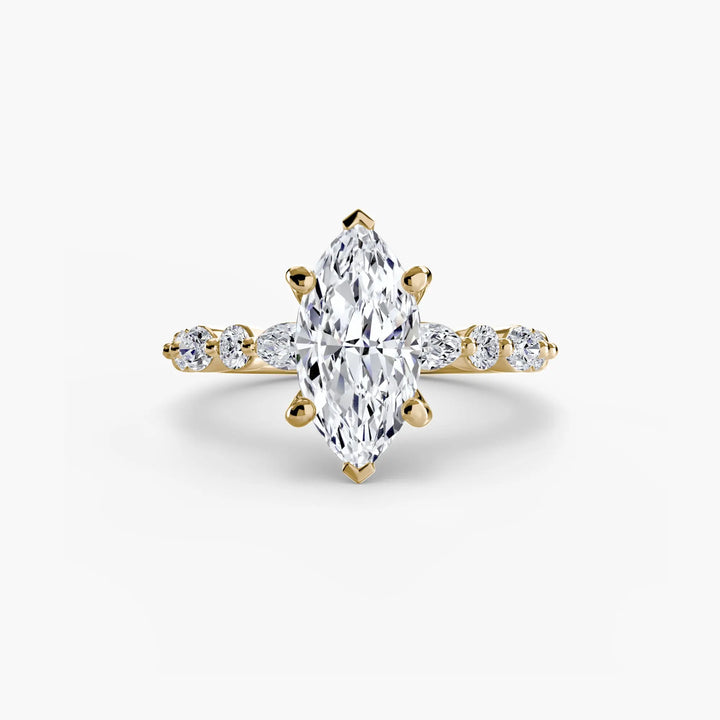 Solitaire with Eternity Pavé 2 Roselle Jewelry