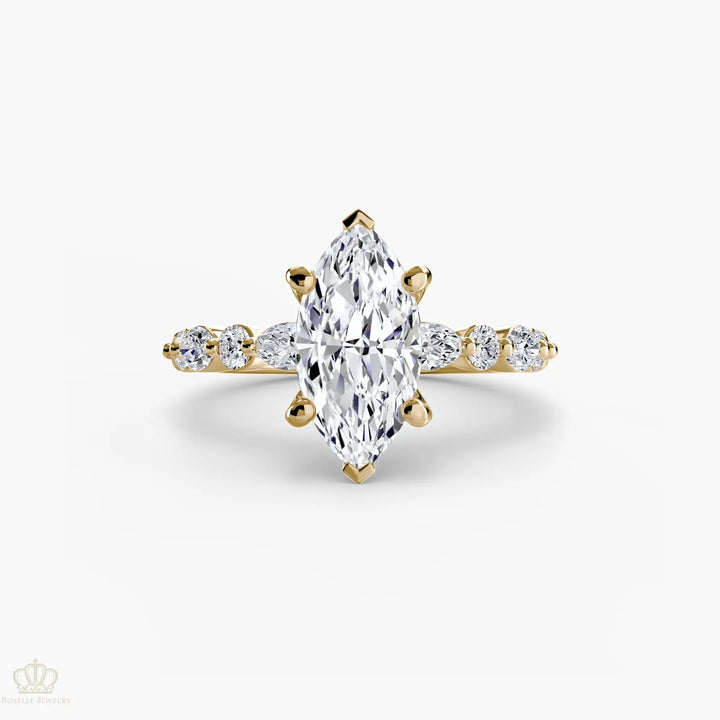 Solitaire with Eternity Pavé 2 Roselle Jewelry