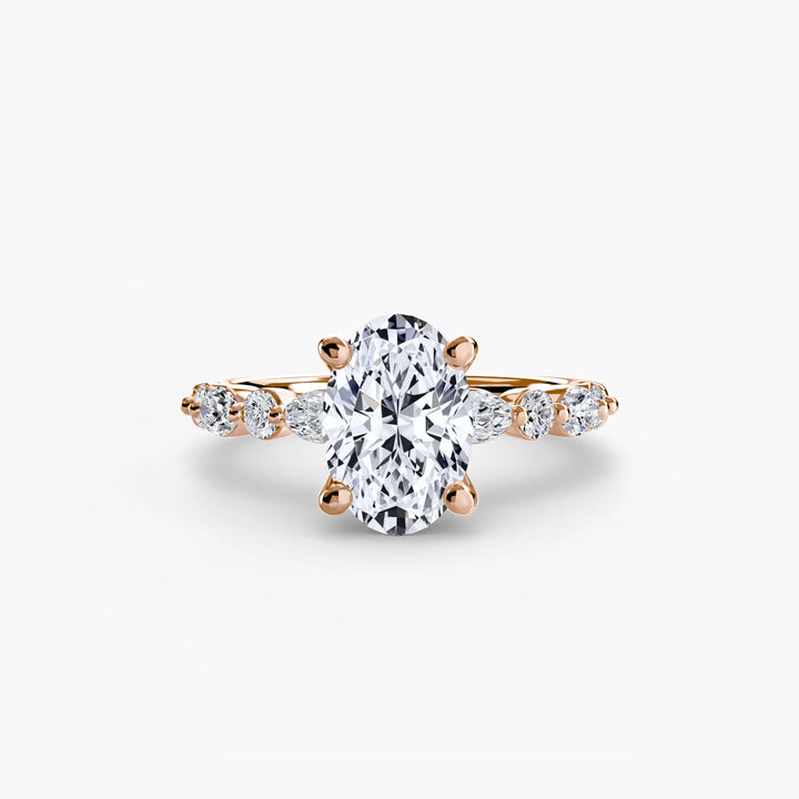 Solitaire with Eternity Pavé 2 Roselle Jewelry