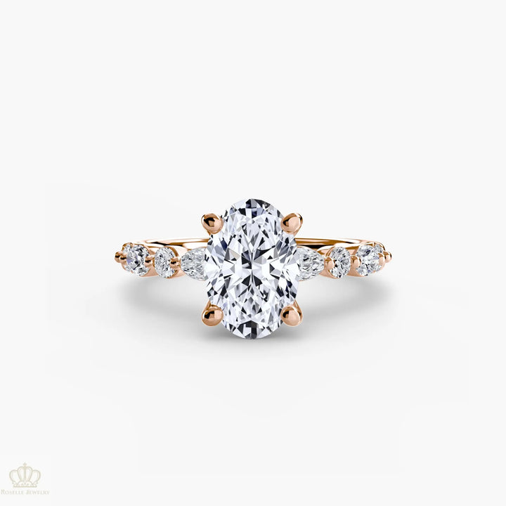 Solitaire with Eternity Pavé 2 Roselle Jewelry