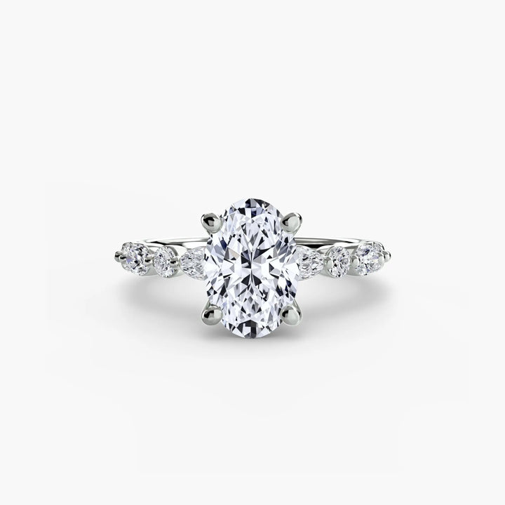 Solitaire with Eternity Pavé 2 Roselle Jewelry
