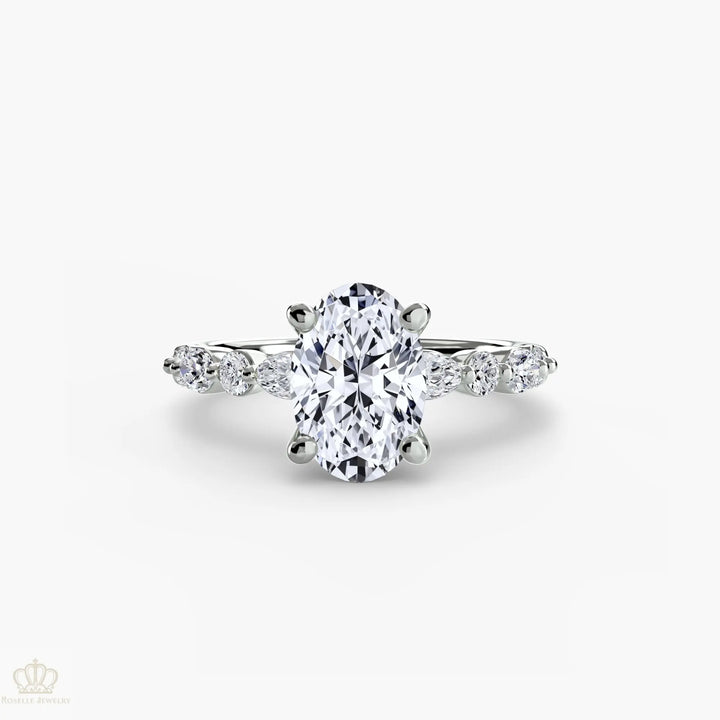 Solitaire with Eternity Pavé 2 Roselle Jewelry