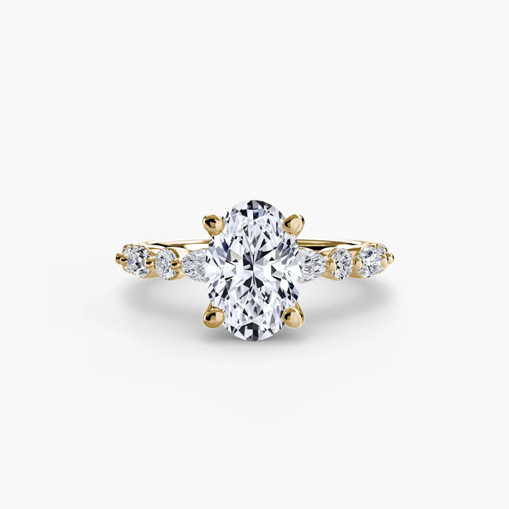 Solitaire with Eternity Pavé 2 Roselle Jewelry
