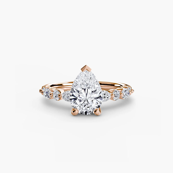 Solitaire with Eternity Pavé 2 Roselle Jewelry