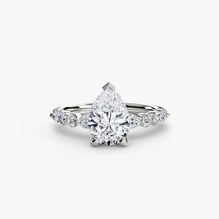 Solitaire with Eternity Pavé 2 Roselle Jewelry