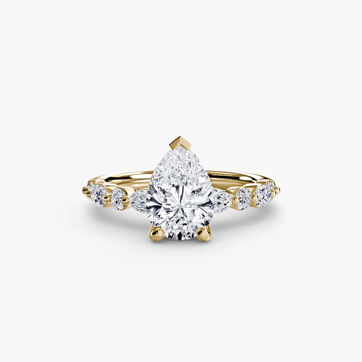 Solitaire with Eternity Pavé 2 Roselle Jewelry