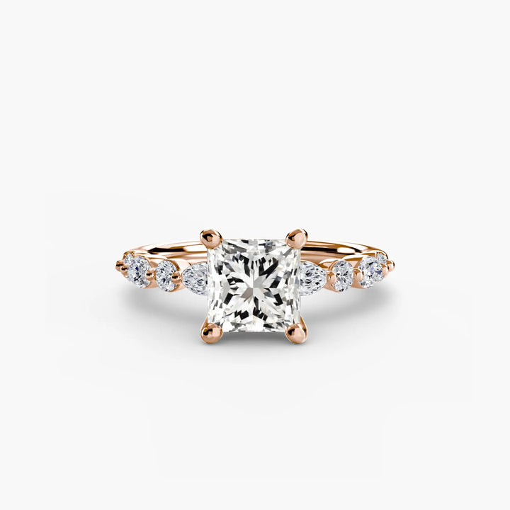 Solitaire with Eternity Pavé 2 Roselle Jewelry