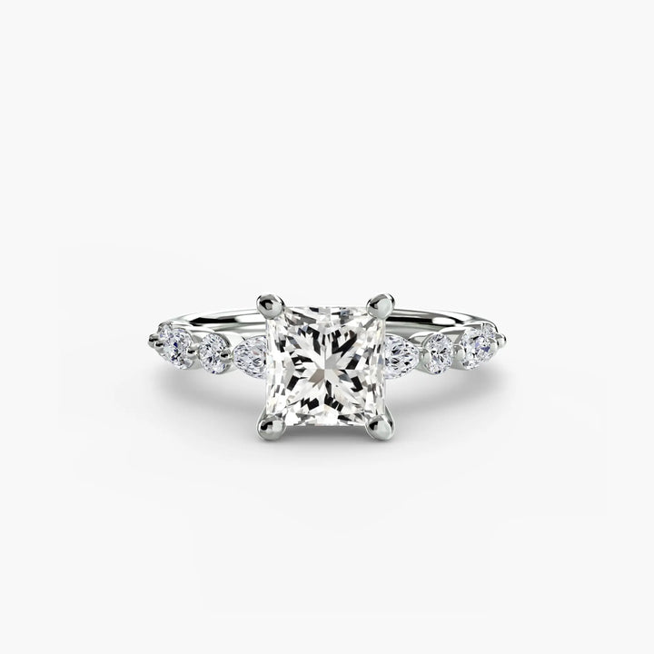 Solitaire with Eternity Pavé 2 Roselle Jewelry