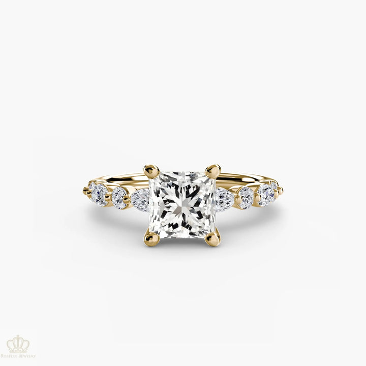 Solitaire with Eternity Pavé 2 Roselle Jewelry