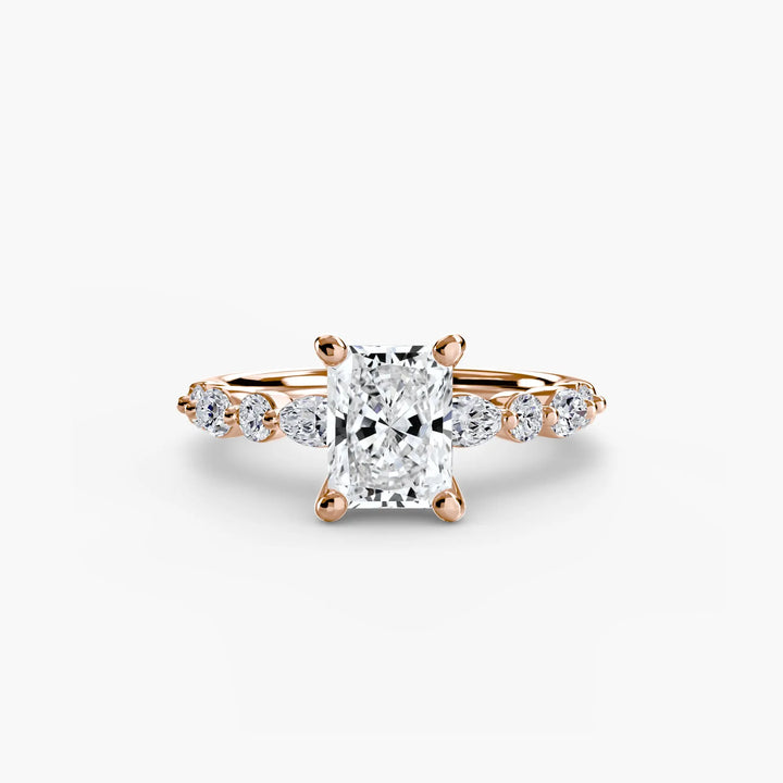 Solitaire with Eternity Pavé 2 Roselle Jewelry