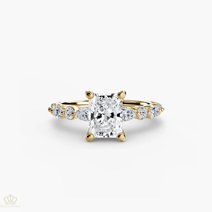 Solitaire with Eternity Pavé 2 Roselle Jewelry