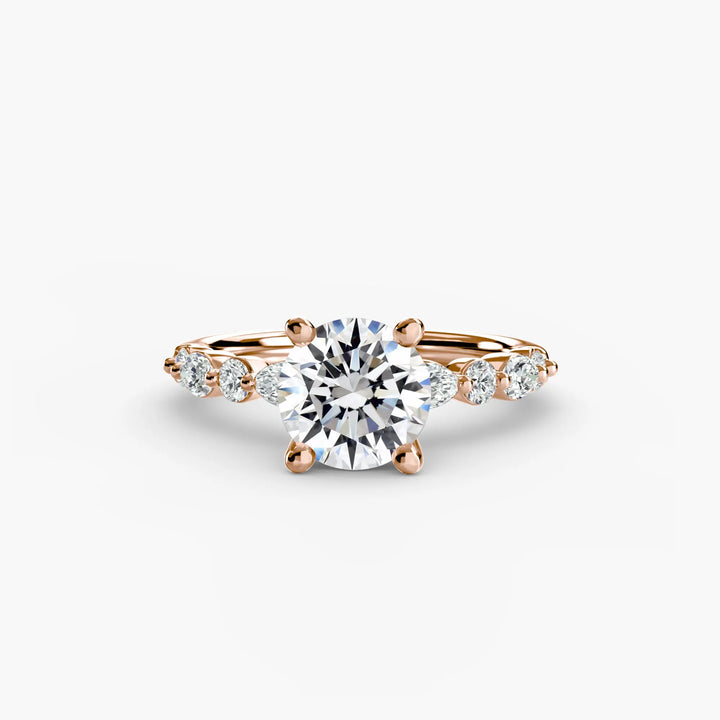 Solitaire with Eternity Pavé 2 Roselle Jewelry
