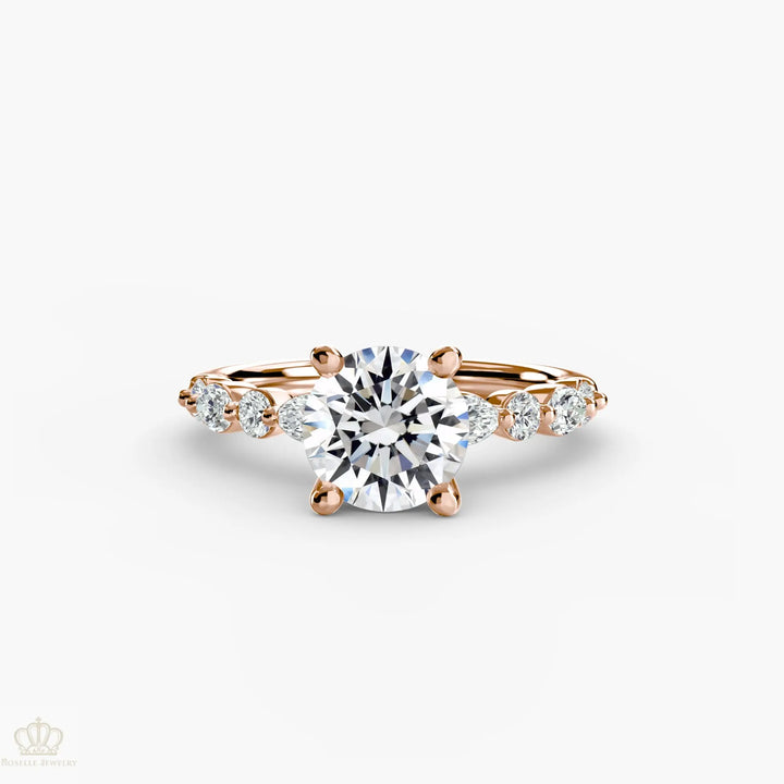 Solitaire with Eternity Pavé 2 Roselle Jewelry