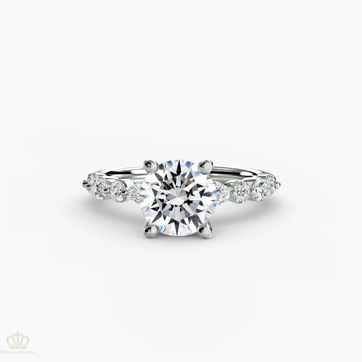 Solitaire with Eternity Pavé 2 Roselle Jewelry