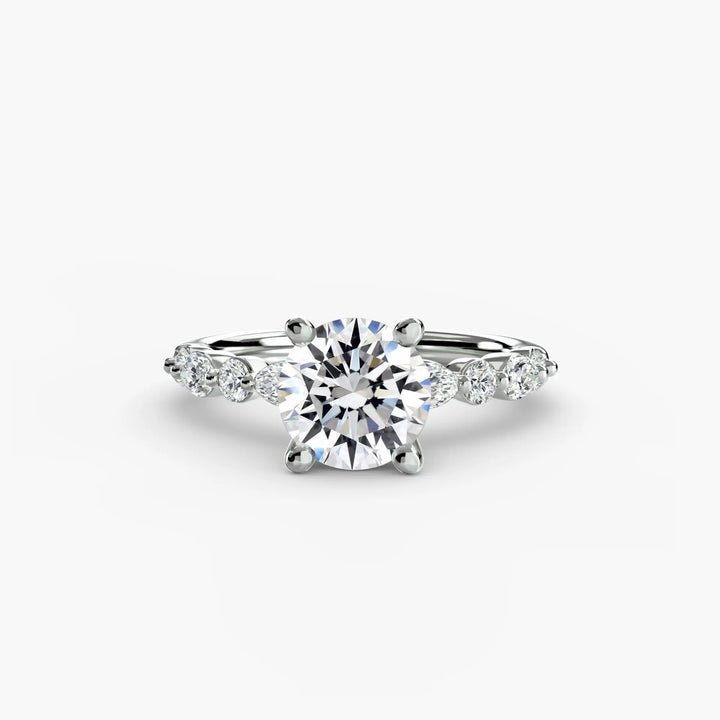 Solitaire with Eternity Pavé 2 Roselle Jewelry