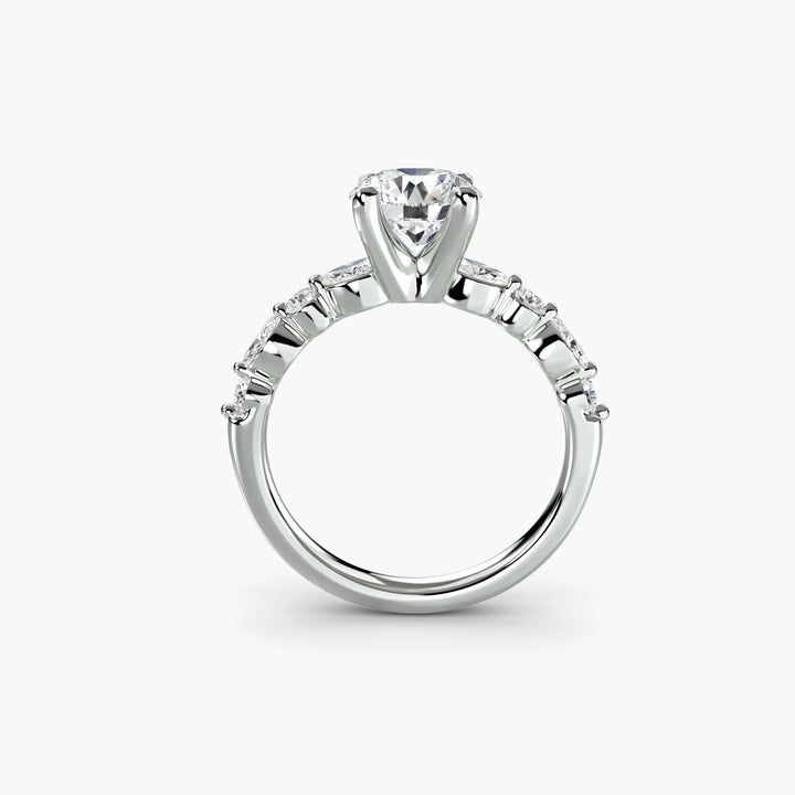 Solitaire with Eternity Pavé 2 Roselle Jewelry
