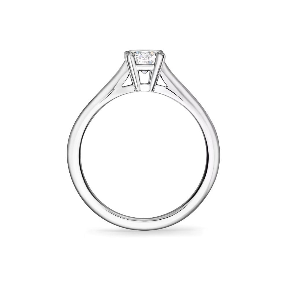 LGNH001 - [Setting Only] Classic Round Brilliant 4-Prong Solitaire Engagement Ring
