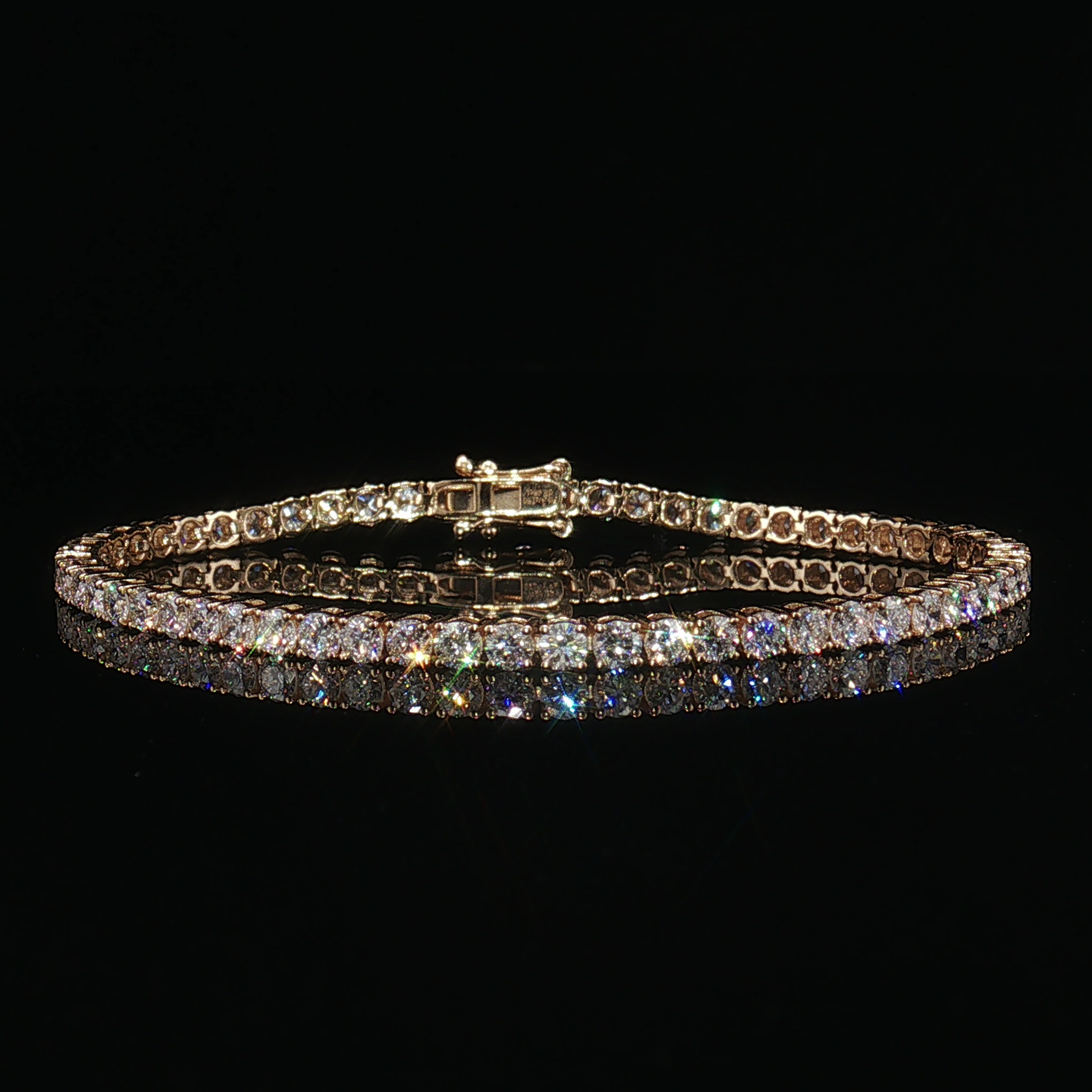 LB003 - 3.40CTW Four Prong Lab Grown Diamond Bracelet