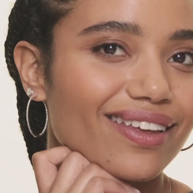 DC011 - [Setting Only] Four Prong Oval Diamond Stud Earrings