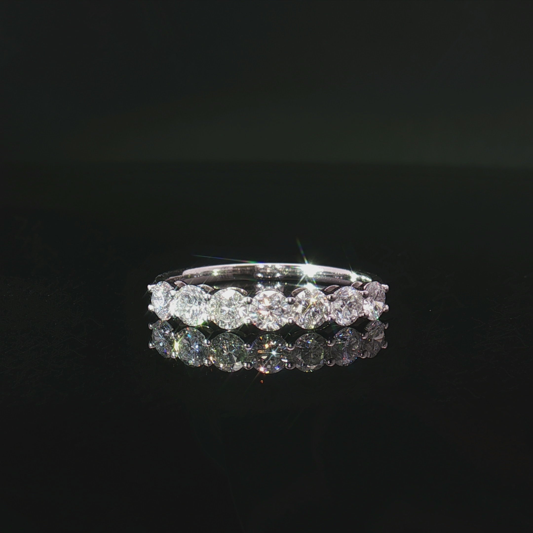 LGR114 - 0.75CTW Seven Stone Half Eternity Wedding Ring