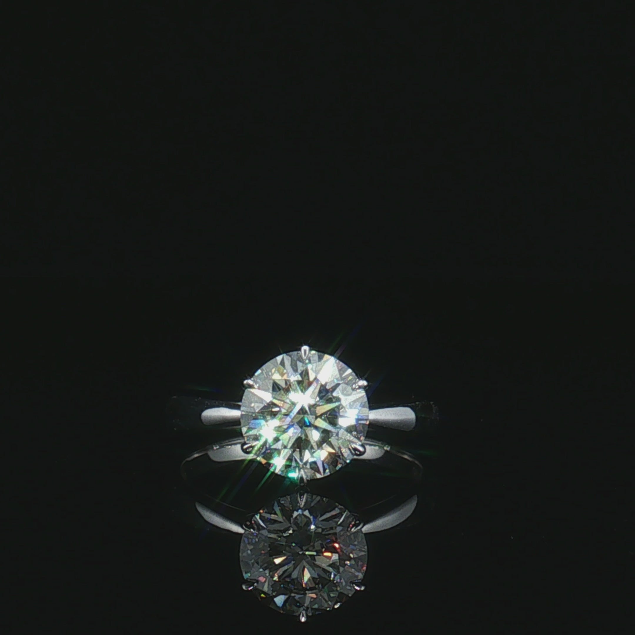 LGT0825 - Setting Only Round Cut Six-Prong Solitaire Engagement Ring
