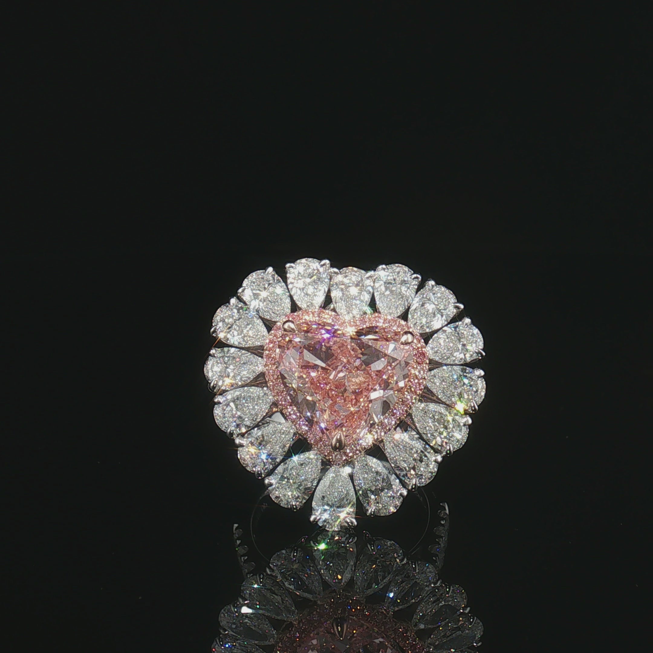 LGV0532 - [Setting Only] Grand Heart Cut Double Halo Engagement Ring