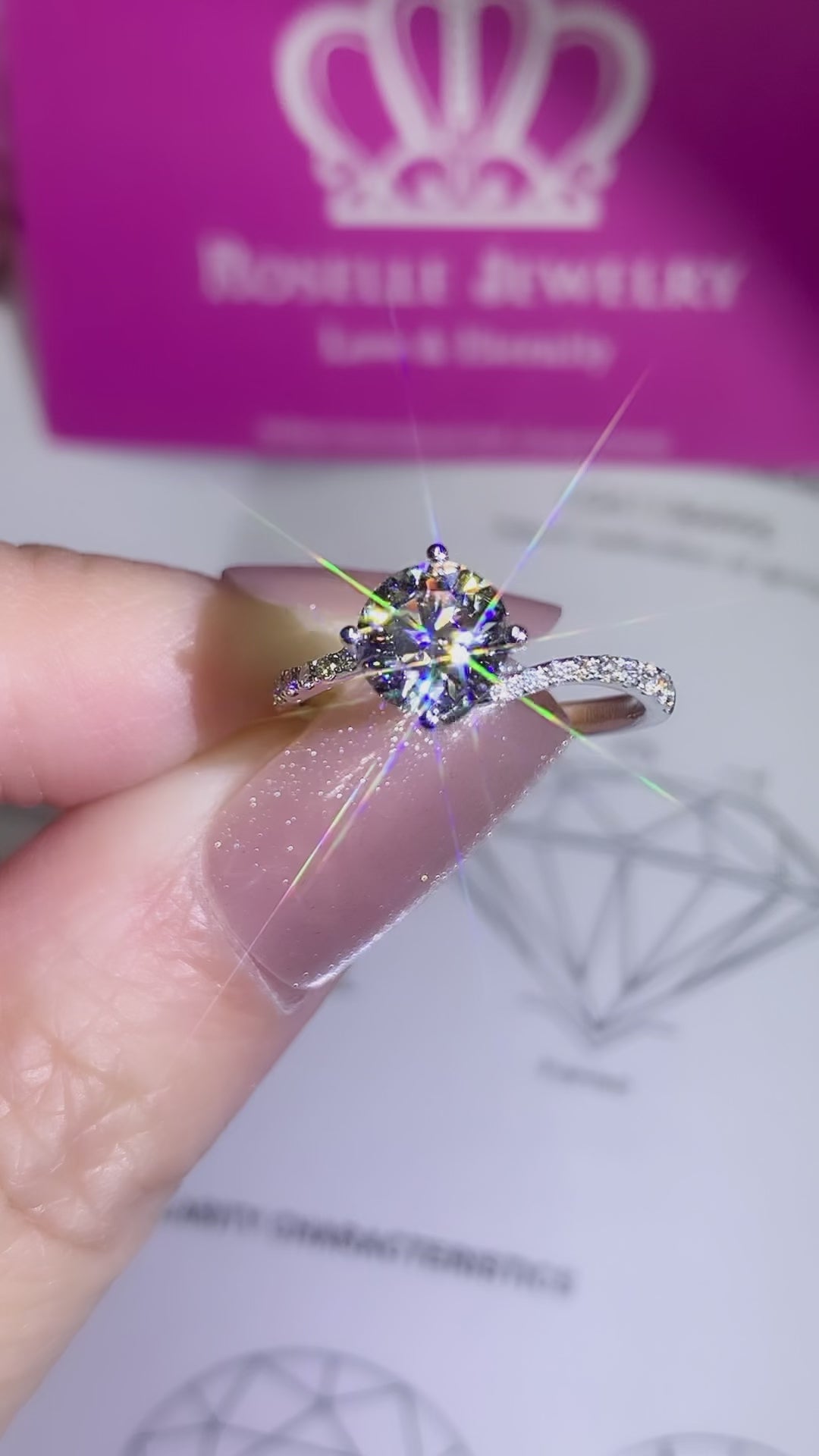 LGR111s - [Setting Only] Twist Side Stone Diamond Ring