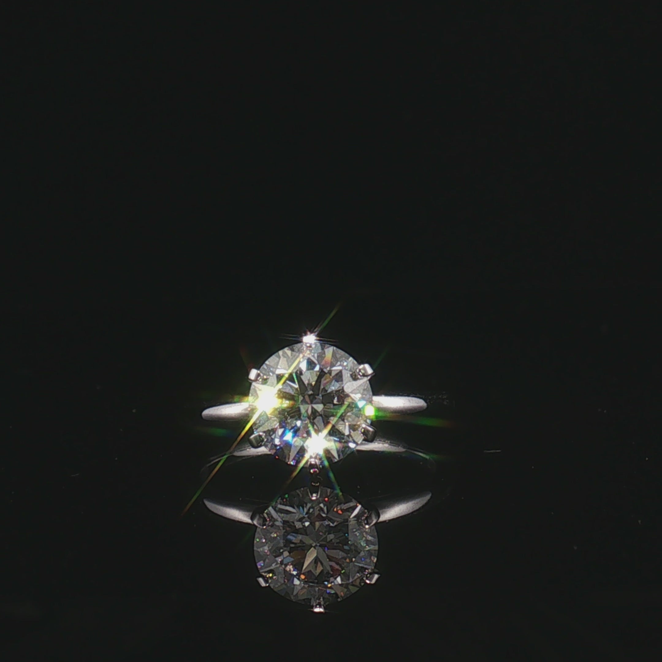 LGN012 - [Setting Only] Round Six-Prong Solitaire Engagement Ring Setting