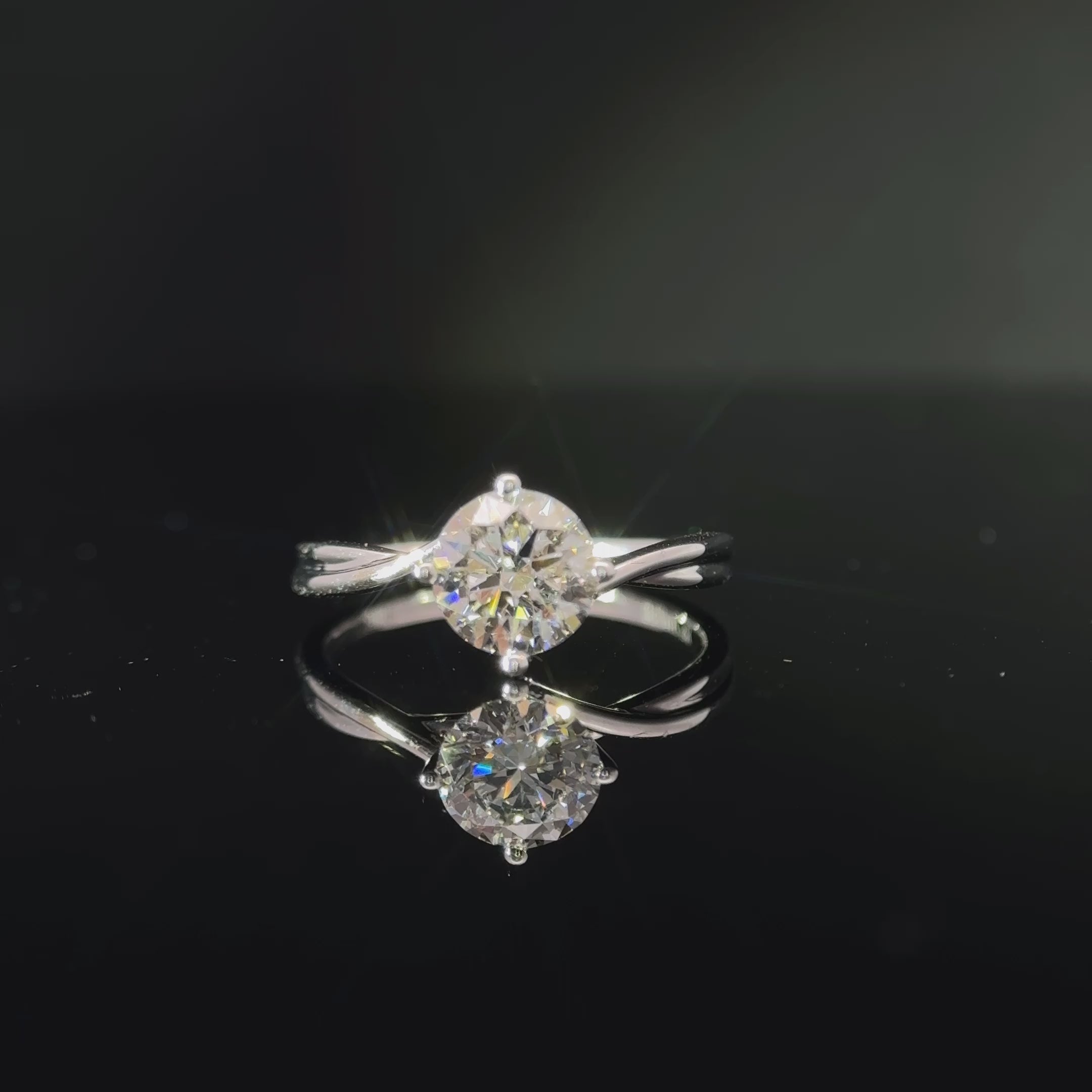 LGR103 - [Setting Only] Twist Solitaire Engagement Ring