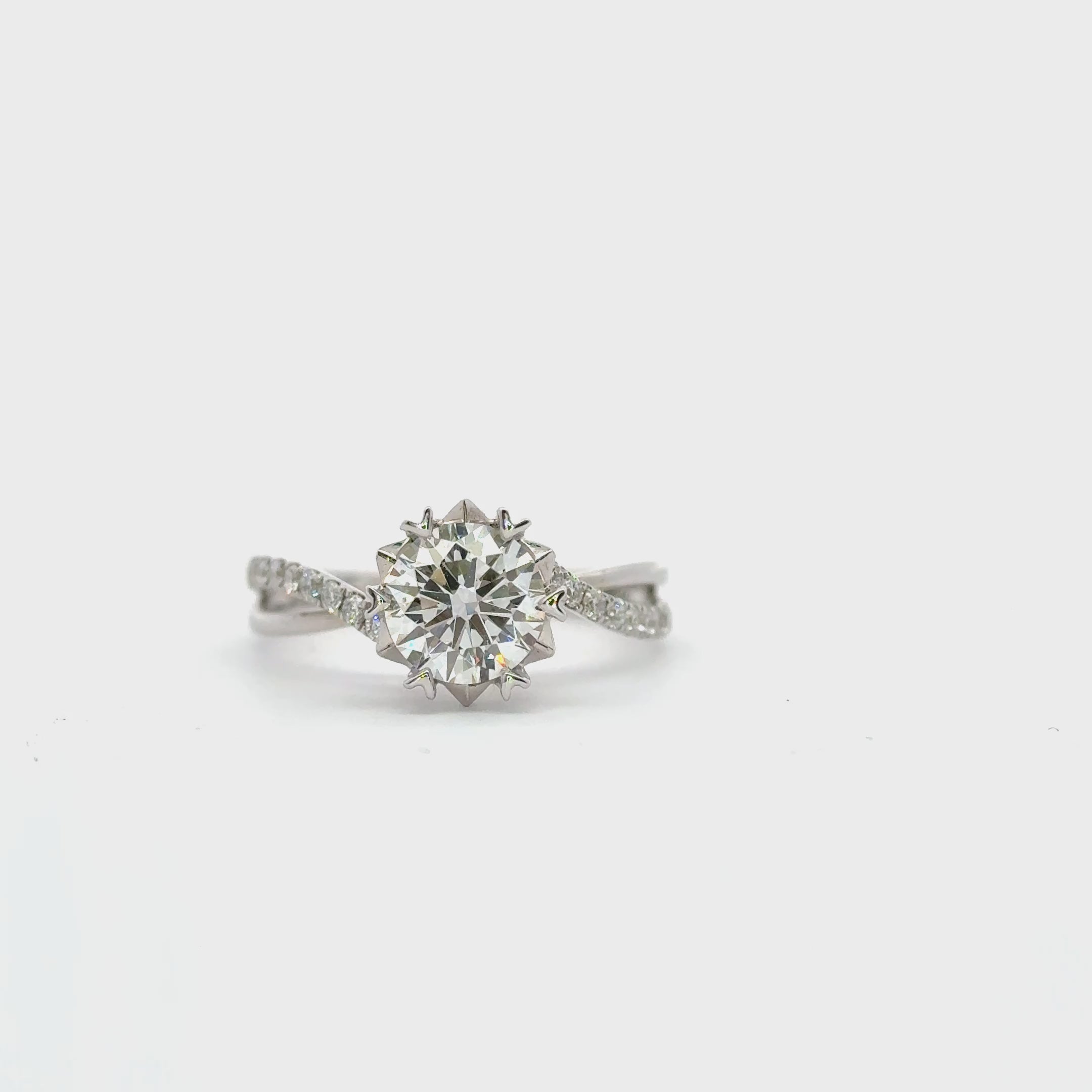 LGT670 - [Setting Only] Pear Side Stones Diamond Engagement Ring