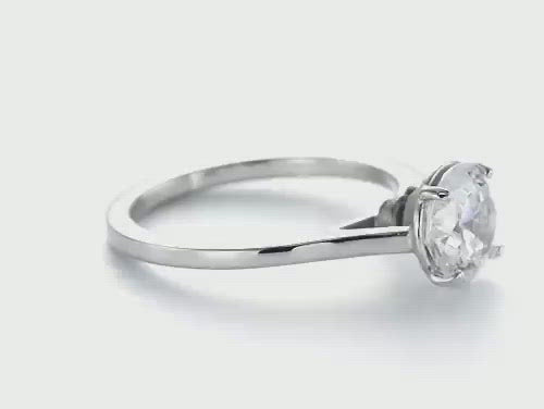 Four Prong Solitaire Diamond Engagement Ring [Setting Only] - EC065