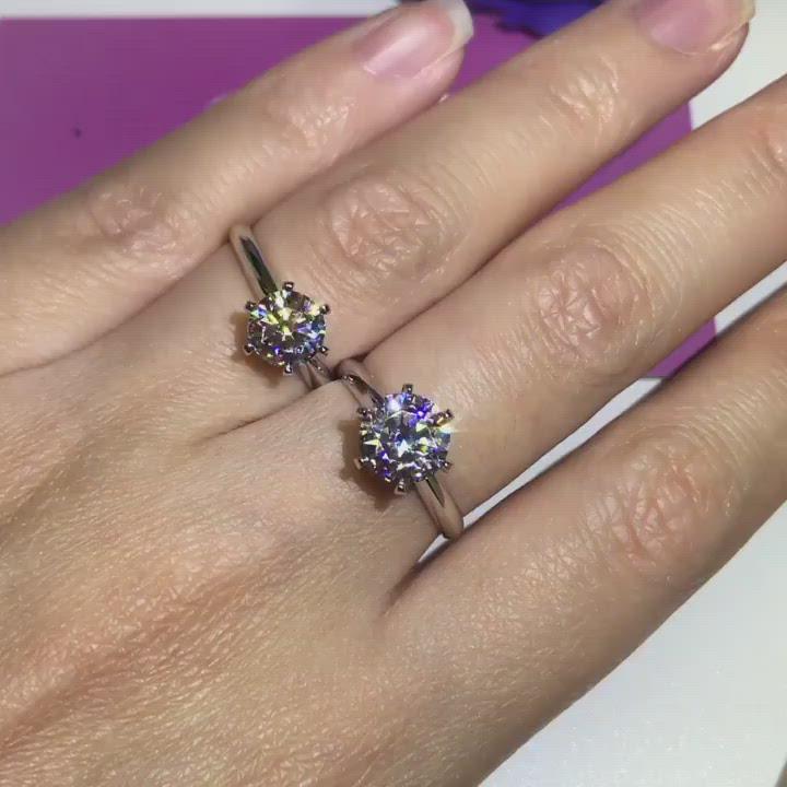 NT1 - Six Prong Solitaire Engagement Ring (The Timeless 6-Prong Classic)