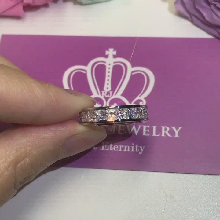 BA23 - Princess Cut Eternity Fashion Ring
