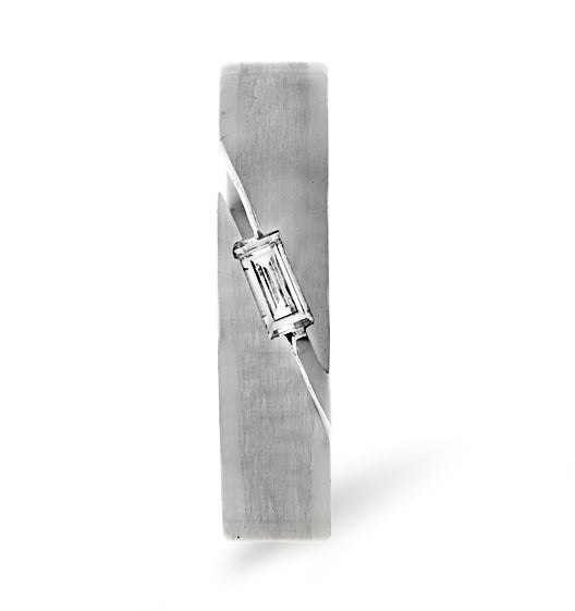 Mens 0.07ct Diamond Eternity Dress Ring - SM003 - Roselle Jewelry